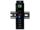 EX-6003HMVS Device Server 4x USB 2.0, DIN-Rail-Kit, Metall-Gehäuse