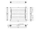 VALUE 19"-Fachboden ausziehbar, 420 x 568 mm, 25kg Traglast