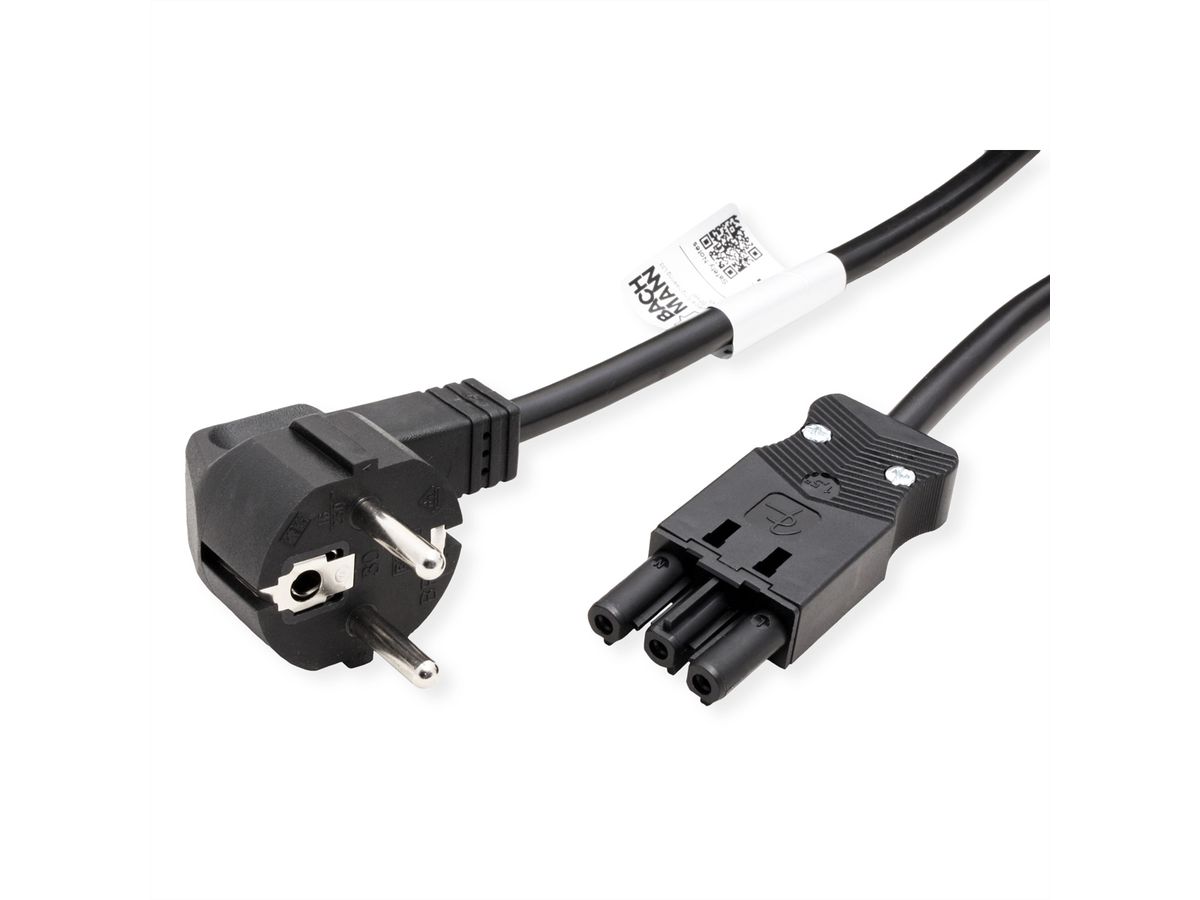 BACHMANN Gerätezuleitung CEE7/7 ST18, 1,0m