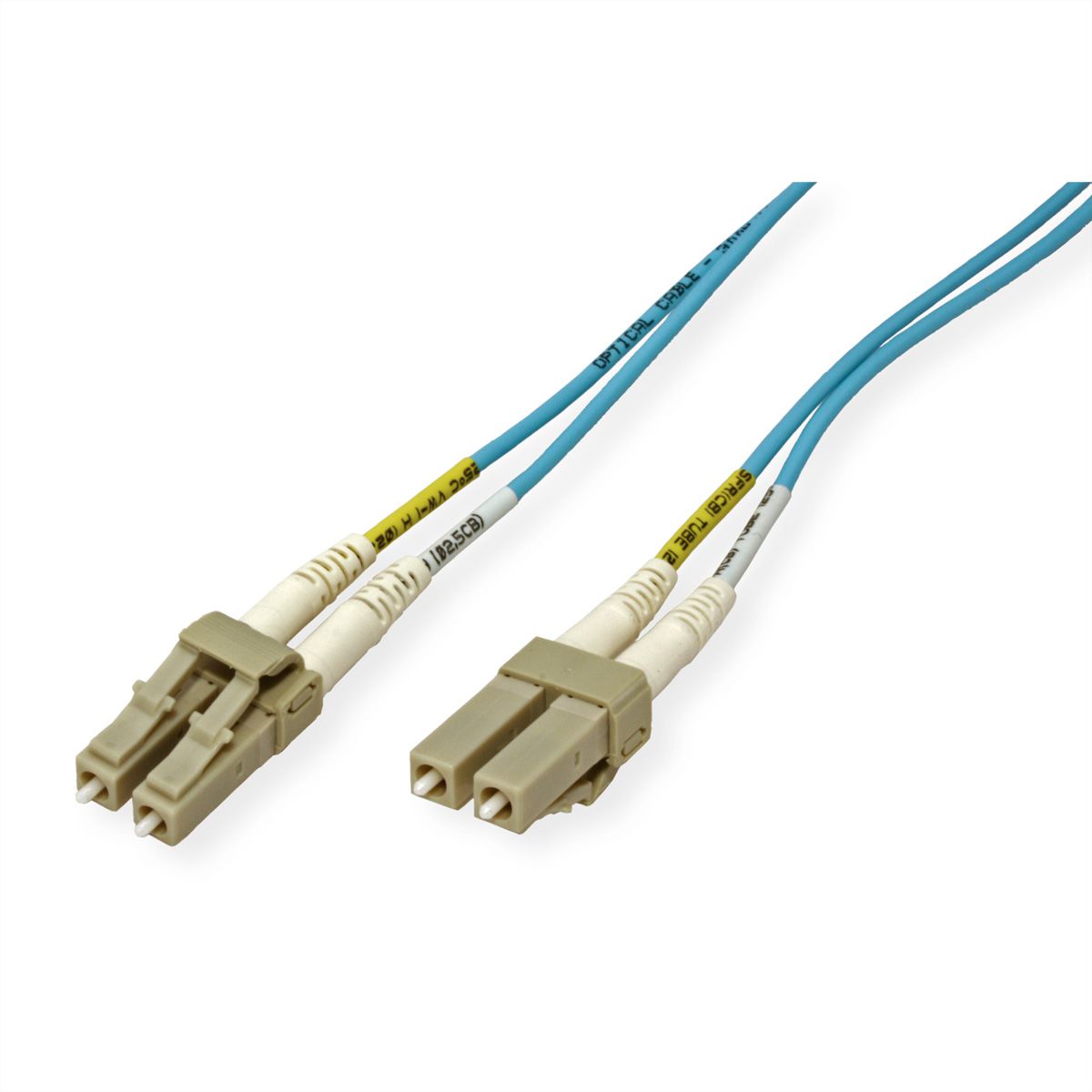 ROLINE LWL-Kabel 50/125µm OM3, LC/LC, türkis, 15 m