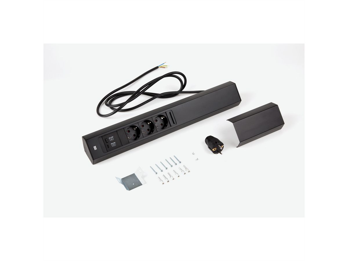 BACHMANN CASIA 2 3xCEE7/3 1xUSB A/C 22W 2,0m AEH SW
