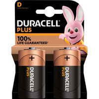 DURACELL Plus Extra Life, Typ D (LR20), 2er Pack