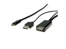 ROLINE USB Typ C - HDMI + USB A Adapterkabel, ST/ST, 2 m