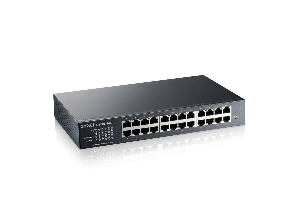 Zyxel GS1915-24E Managed L2 Gigabit Ethernet (10/100/1000) 1U Schwarz