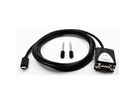 EXSYS EX-2311-2 USB 2.0 C - Stecker zu 1 x Seriell RS-232 1.8 Meter Kabel mit 9 Pin Stecker LED Anzeige