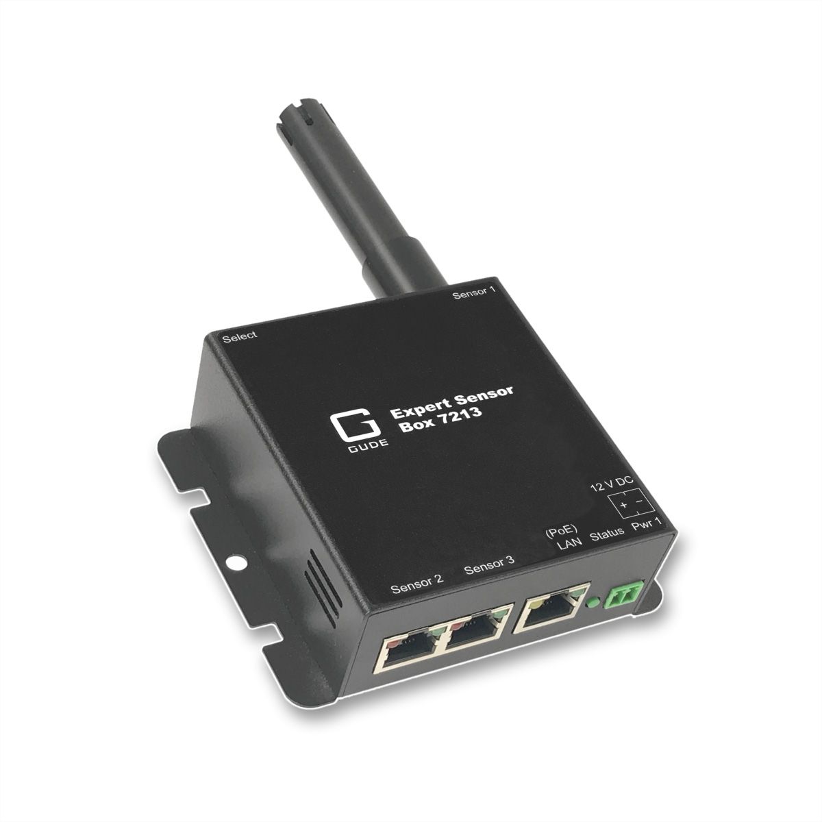 GUDE 721312 Expert LAN-Sensor für Temperatur und Luftfeuchte, PoE