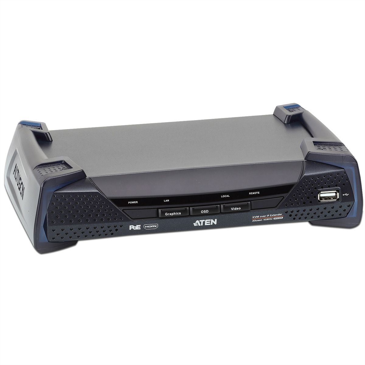ATEN KE8952R 4K USB HDMI IP KVM Extender mit PoE Empfänger