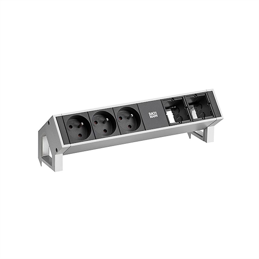 BACHMANN DESK2 3xUTE 35° 2xCM Strom 0,2m GST18 Inox lackiert