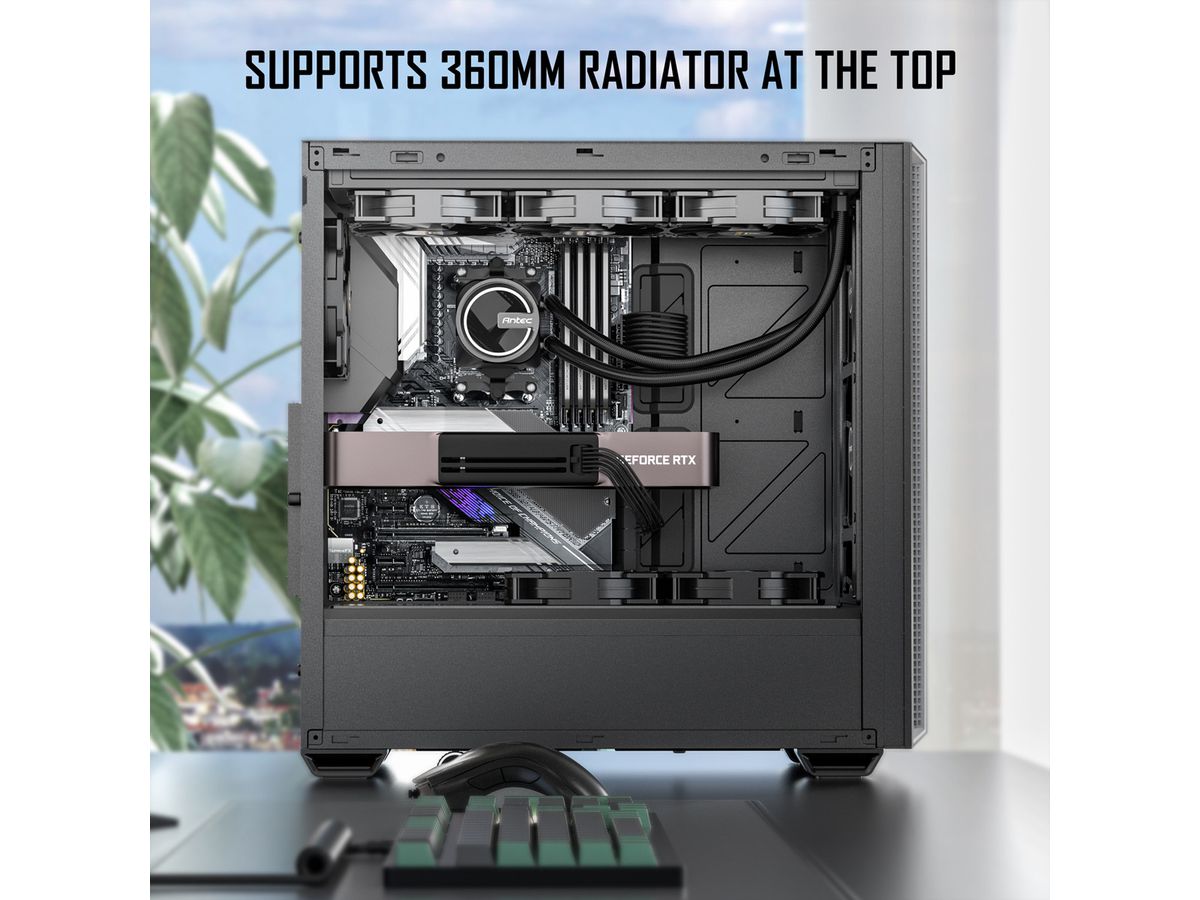 ANTEC Performance P7S Mid Tower ATX M-ATX ITX PC Gehäuse, silberfarben