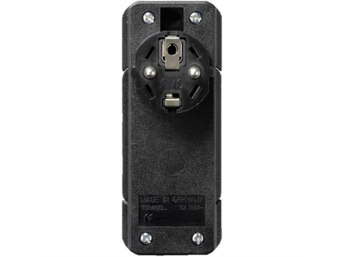 BACHMANN SMART PLUG Schutzkontakt Montagestecker, schwarz