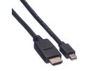 VALUE Mini DisplayPort Kabel, Mini DP-HDTV, ST/ST, schwarz, 2 m