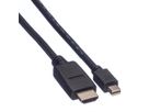 VALUE Mini DisplayPort Kabel, Mini DP-HDTV, ST/ST, schwarz, 3 m