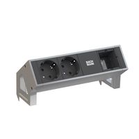 BACHMANN DESK2 2x Schutzkontakt 1x ABD GST18 Inox