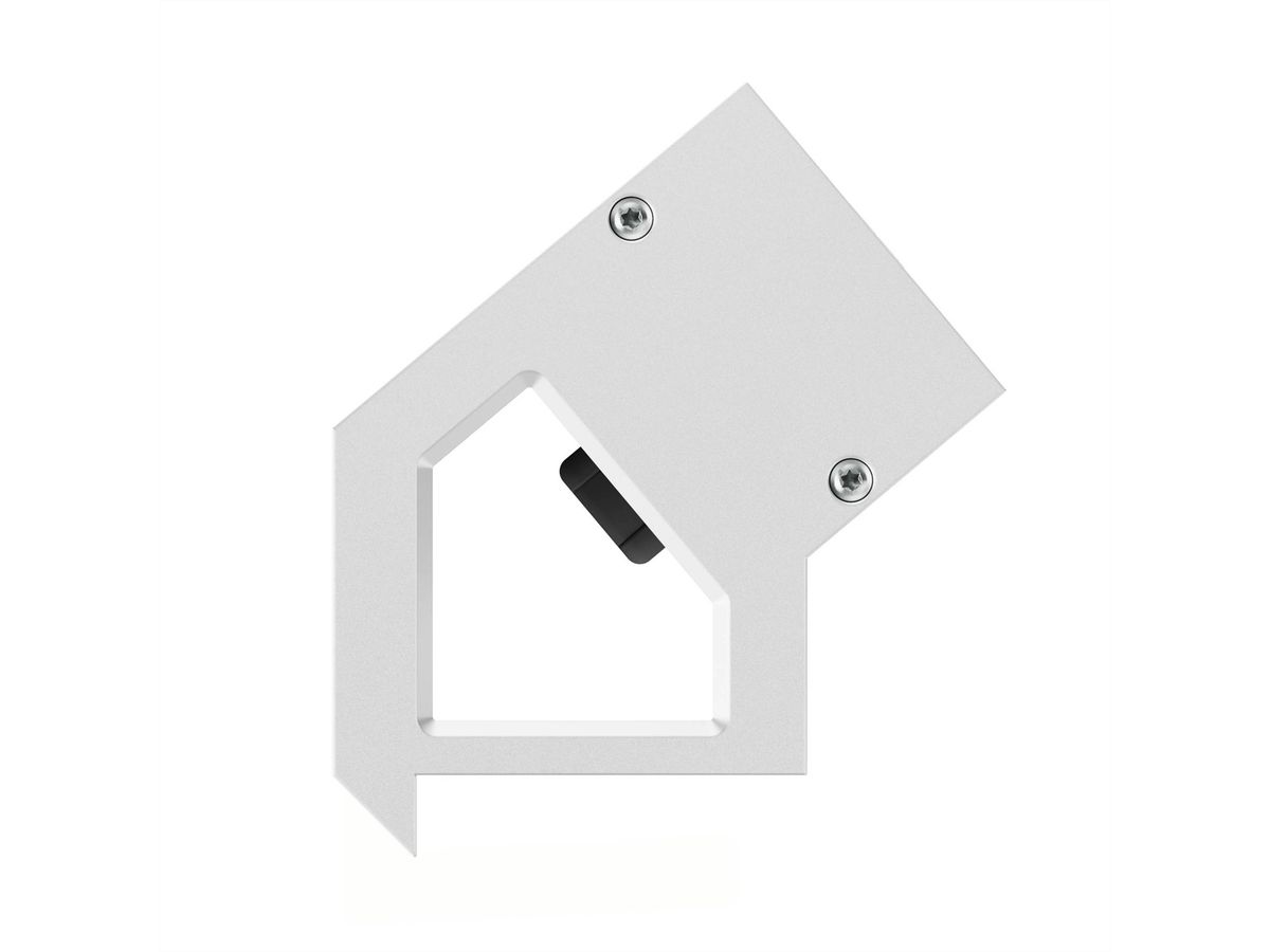 BACHMANN DESK2 ALU WHITE 2xCH 90°, 1xUSB C/C 45W L=0,2m RAL9010