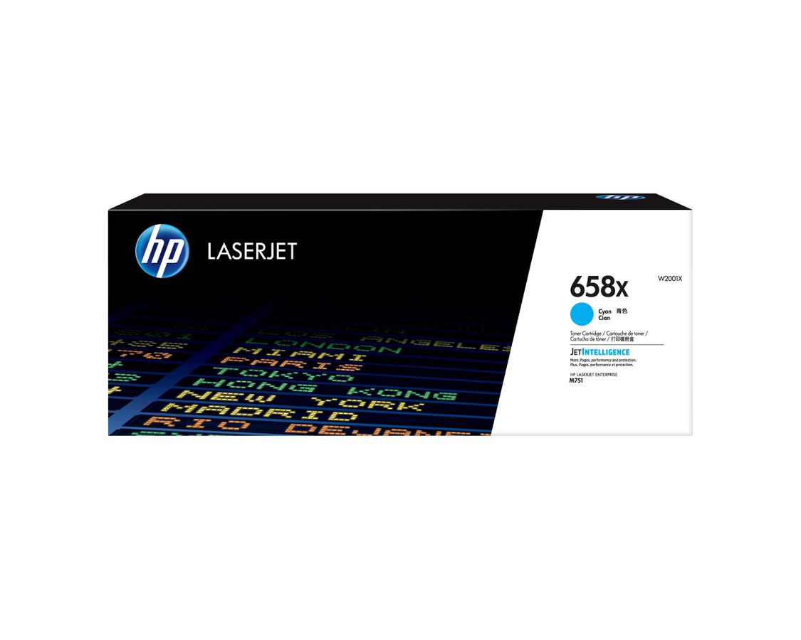 HP 658X Cyan Original LaserJet Tonerkartusche mit hoher Reichweite