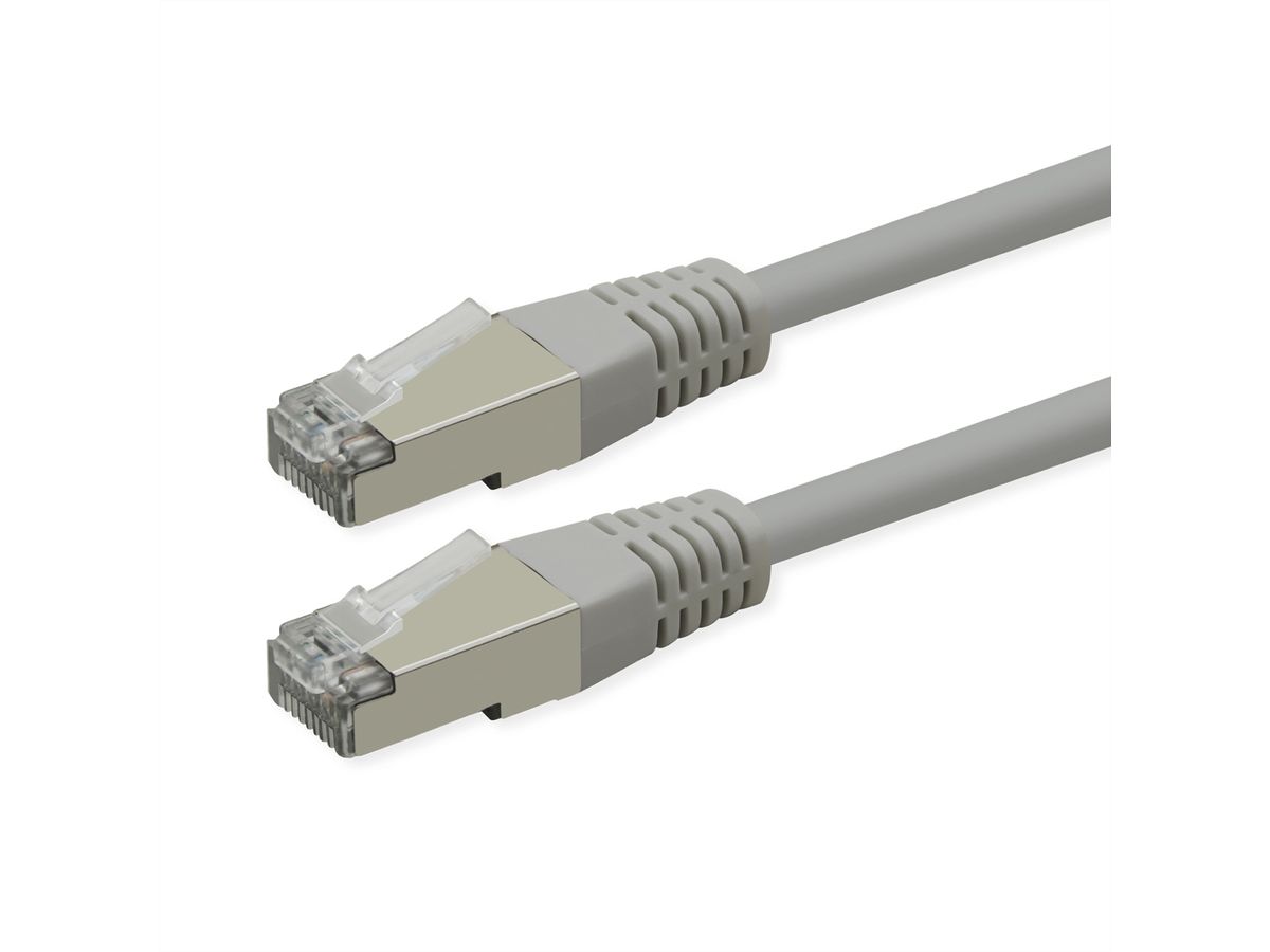 ROLINE Patchkabel Cat.6 (Class E), PoE, S/FTP (PiMF), grau, 5 m