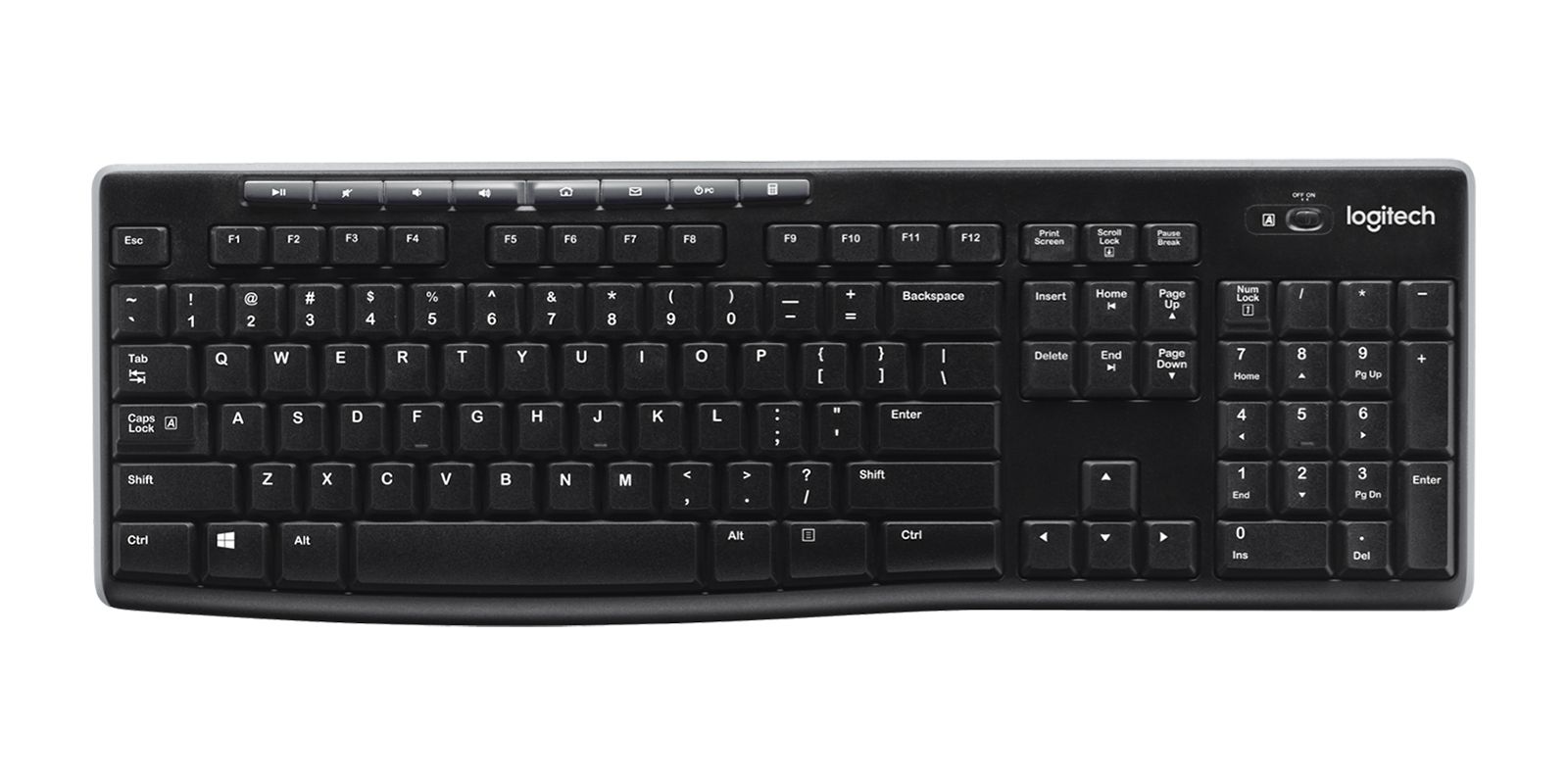 Logitech K270 Tastatur RF Wireless QWERTY Englisch Schwarz