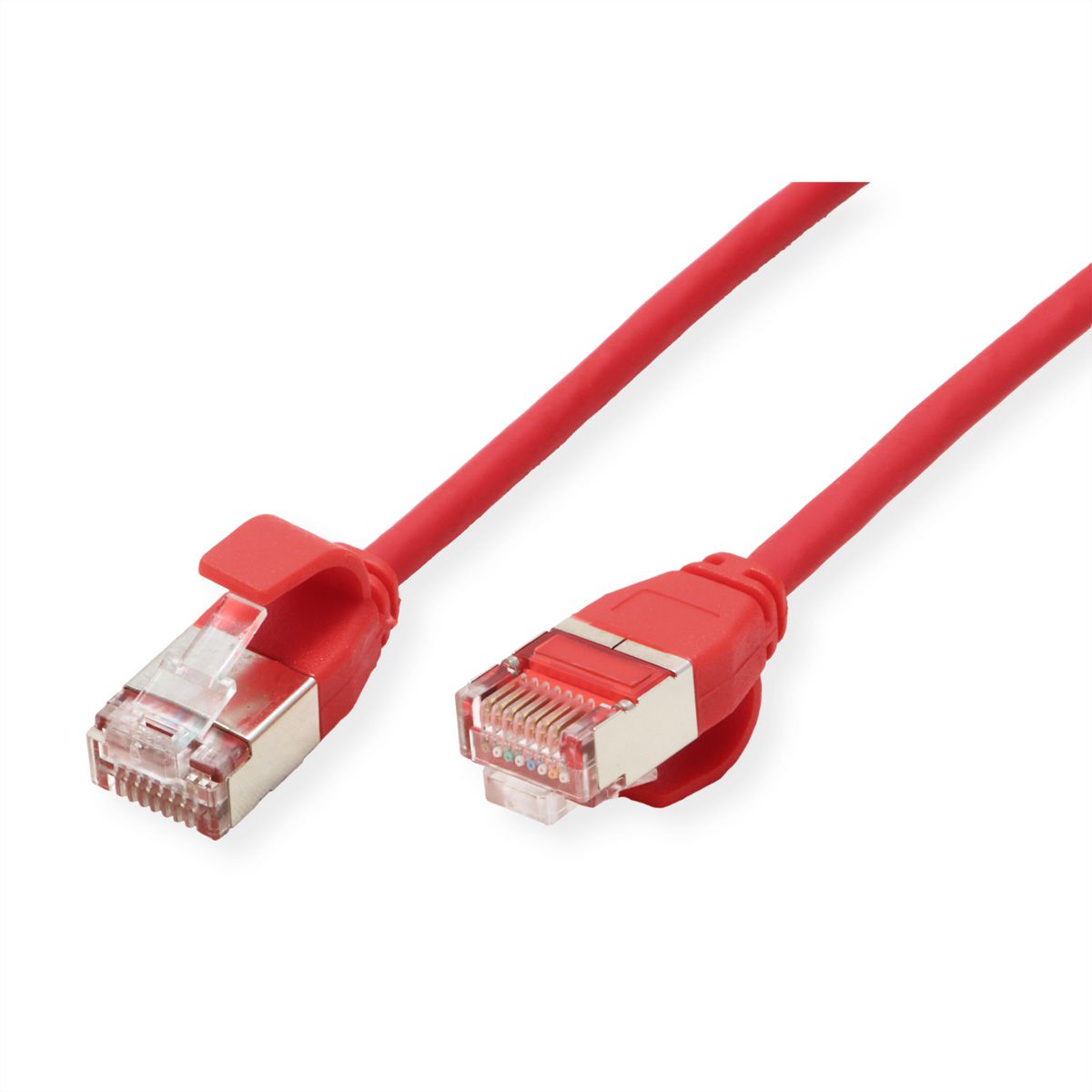 ROLINE U/FTP DataCenter Patchkabel Cat.6A (Class EA), LSOH, slim, rot, 1 m