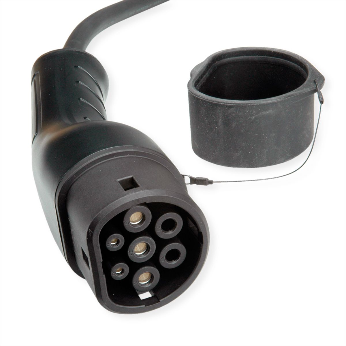 ROLINE E-Auto Ladekabel Typ2, 3-phasig, 480VAC (3P+N+E), 32 A, 22 kW, 7,5 m