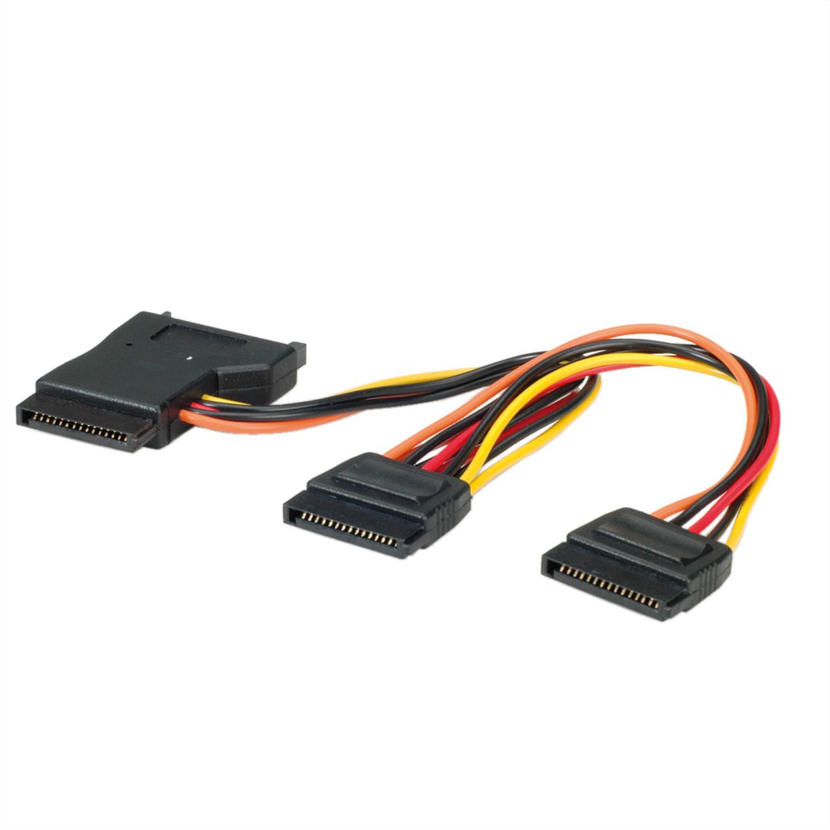 ROLINE Y-Adapterkabel S-ATA / 3x SATA, 0,3 m
