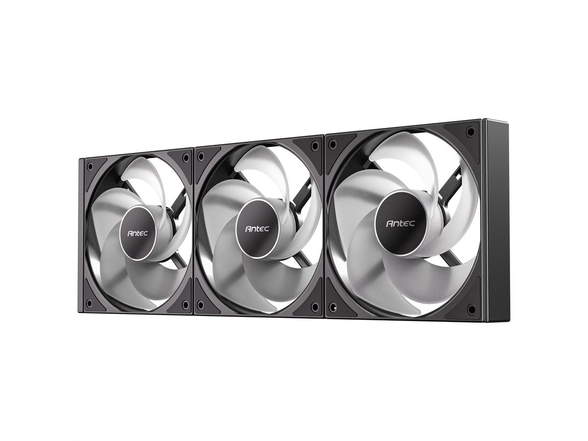 ANTEC C120 ARGB Fan Reverse PC Gehäuselüfter 120mm 3er Pack, schwarz