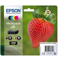 C13T29864010, Multipack 29, Tintenpatronen schwarz, cyan, magenta, yellow, 1x 5,3ml, 3x 3,2ml für EPSON Expression Home XP-235, 332, 335, 432, 435