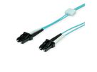 EasyLan LWL-LED-Patchkabel duplex 50/125µm OM3, LC/LC, türkis, 1 m