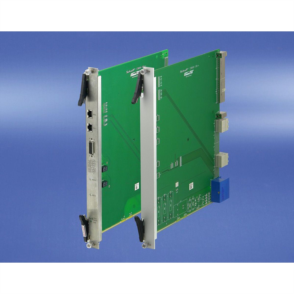 SCHROFF Frontplattensatz mit AdvancedTCA-IEA-Griff - FRPL SET VA IEA PLUNGER ATCA