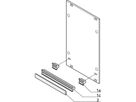 SCHROFF Griff in Trapezform, schwarz (ohne Aushebefunktion) - KUNSTSTOFFGRIFF 4TE SCHWARZ