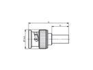 TELEGÄRTNER BNC-Crimpstecker 50 Ohm, für RG-58C/U, Standard