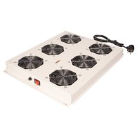 ROLINE 19-Zoll Dachlüftereinheit 6 Lüfter, ON/OFF für Serverschrank der PRO Serie grau