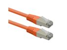 ROLINE Patchkabel Cat.6 (Class E), PoE, S/FTP (PiMF), orange, 5 m