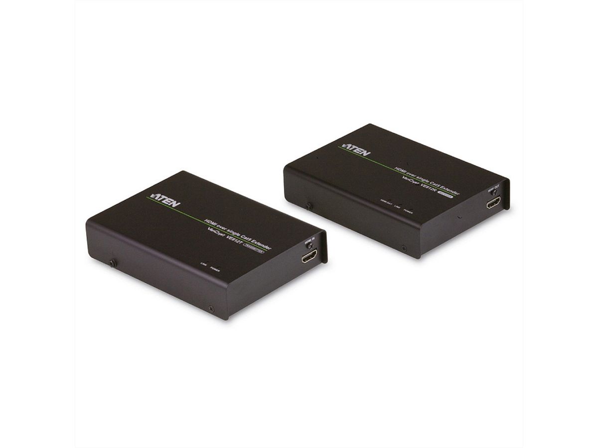 ATEN VE812 HDMI Extender, Receiver und Transmitter, HighQuality, Kat 5e, 100m