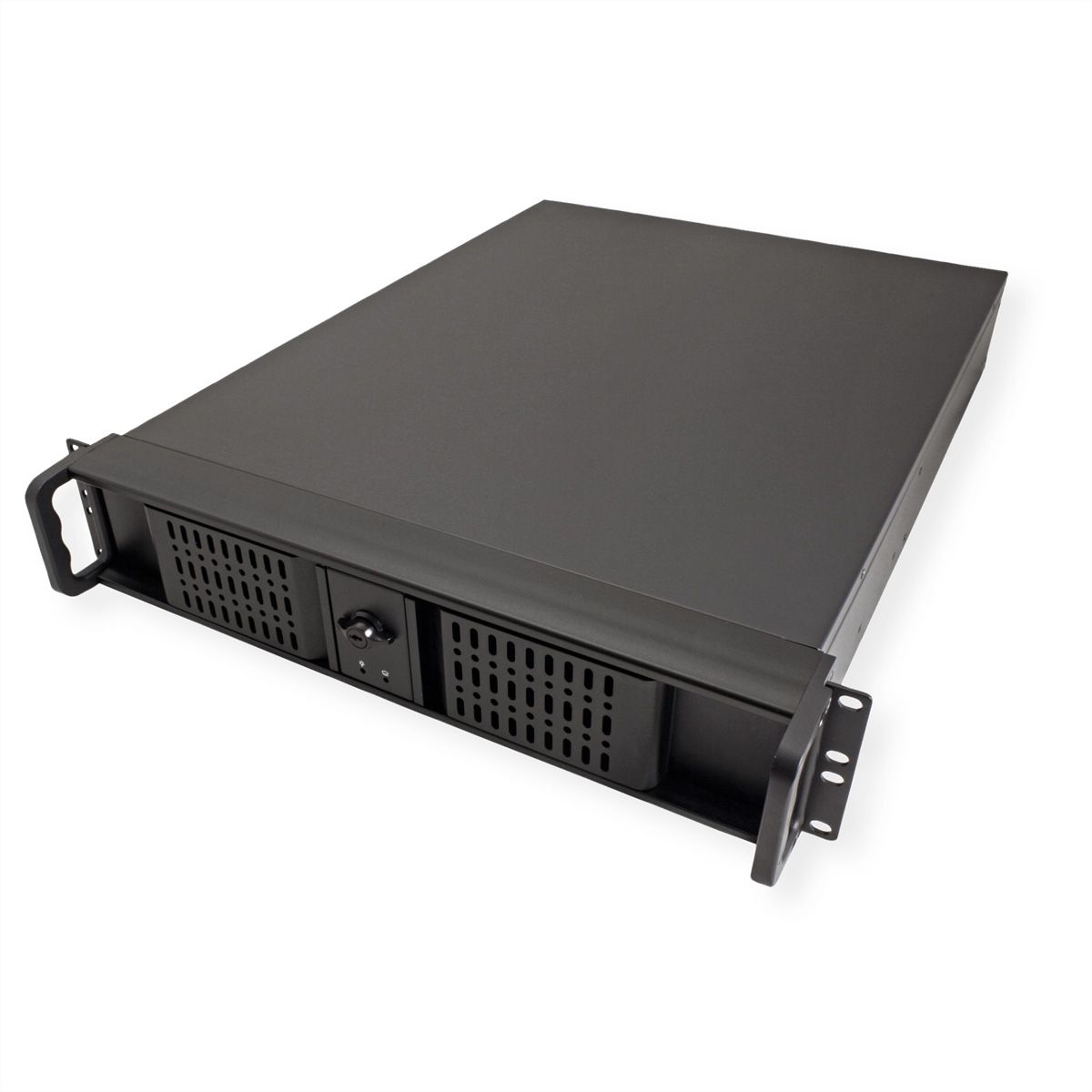19" Servergehäuse 2U-2098-SL, 2HE, lang, schwarz
