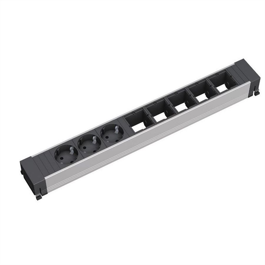 BACHMANN CONFERENCE TOP FRAME X-Large Einsatz 3x Schutzkontakt 5x ABD