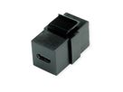 VALUE USB Typ C Keystone Modul, schwarz