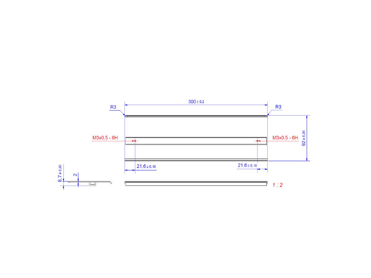 BACHMANN TOP FRAME Deckel 4-fach gestrahlt und eloxiert