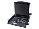 ATEN CL1000M KVM-Konsole, 43cm LCD, VGA, PS/2, IT-Layout