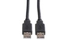 ROLINE USB 2.0 Kabel, Typ A-A, schwarz, 0,8 m