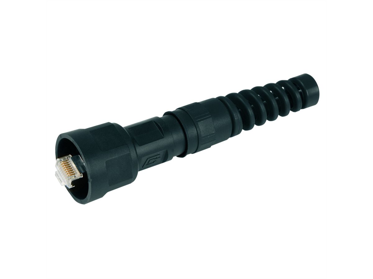 TELEGÄRTNER STX V1 RJ45 Steckerset, AWG24-27 Cat.6A (ISO) BP m. Knickschutz