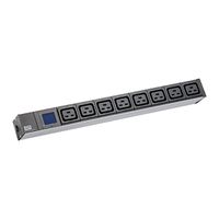 BACHMANN BN0500 19 Zoll 1HE 8xC19, Strom 2,0m CEE7/7