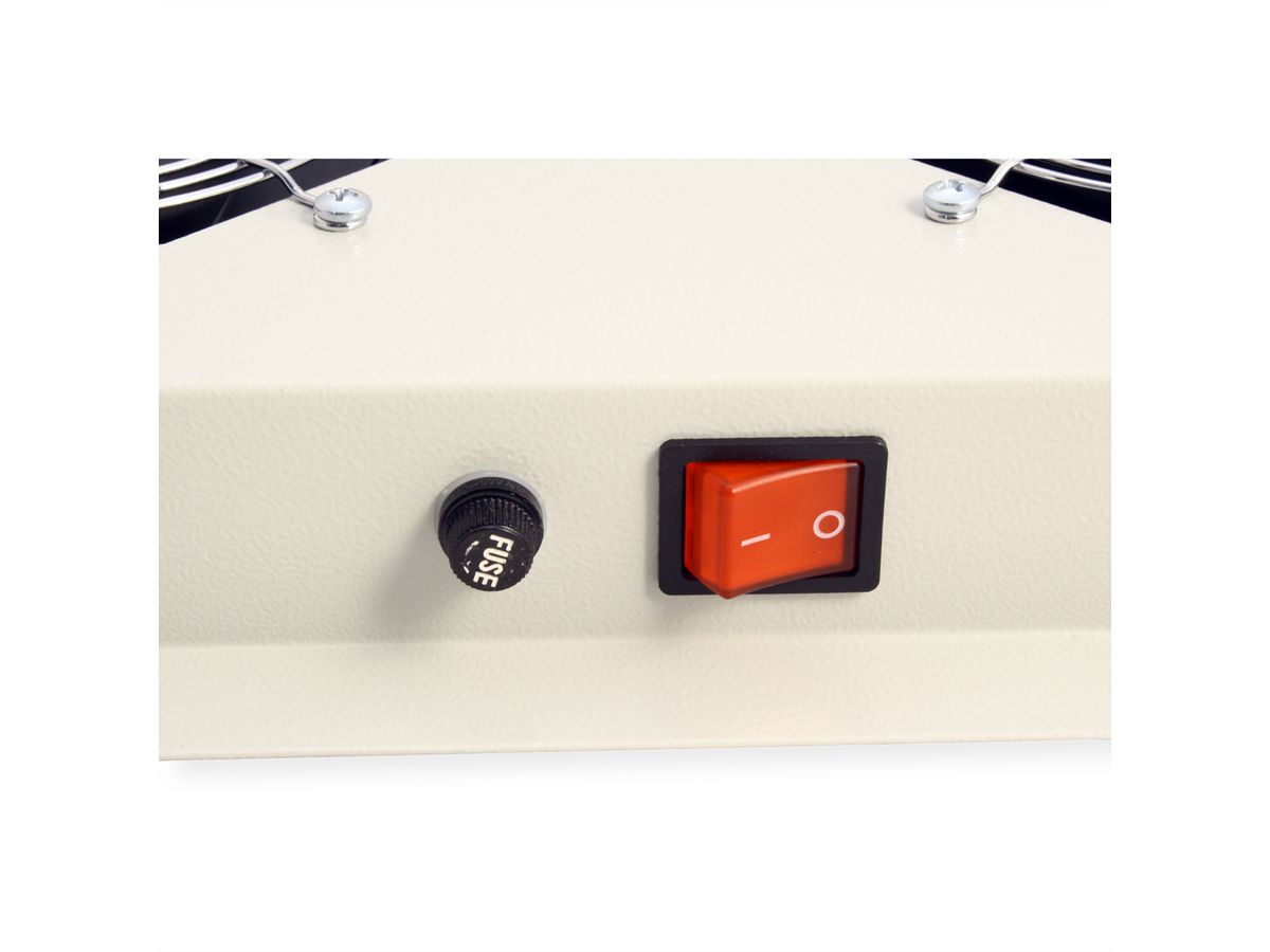 ROLINE 19-Zoll Dachlüftereinheit 4 Lüfter, Thermostat , grau