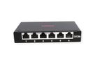 ROLINE Mini-Patchpanel, Kat.6A (Class EA), 6x RJ45, 0,5HE, geschirmt, schwarz