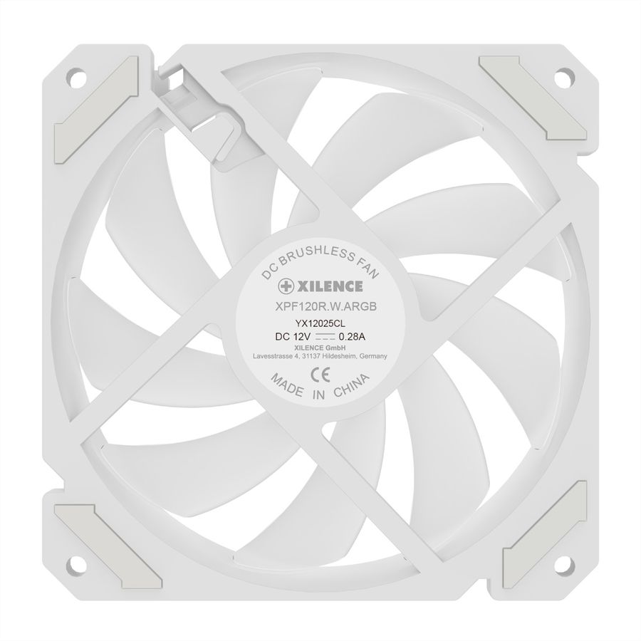 XILENCE Performance A+ REVERSE XF066, 120mm ARGB LED Lüfter weiß