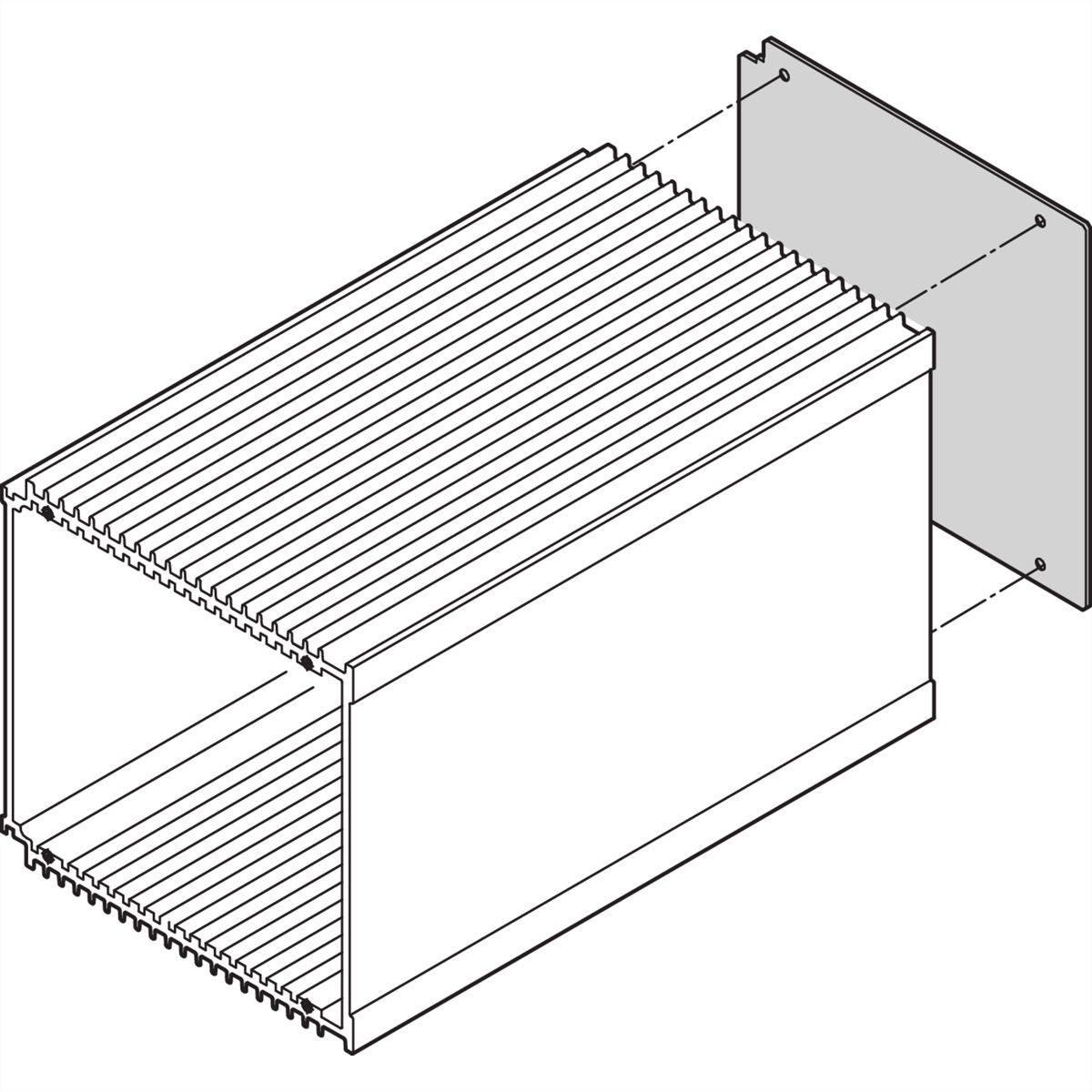 SCHROFF Rückwand - RUECKWAND HF-KASSETTE 12TE