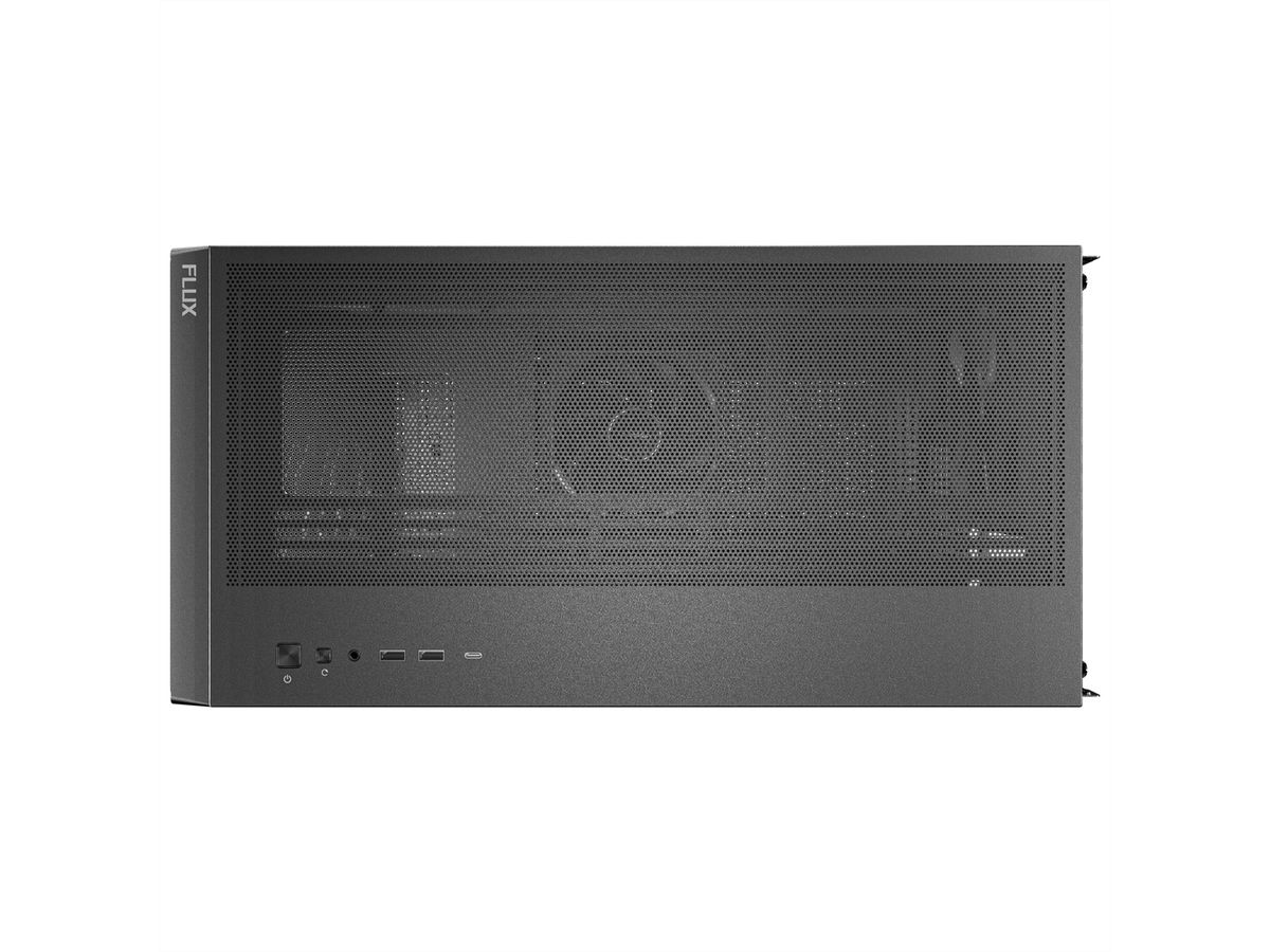 ANTEC FLUX PC Gehäuse Midi Tower Gaming ATX, schwarz