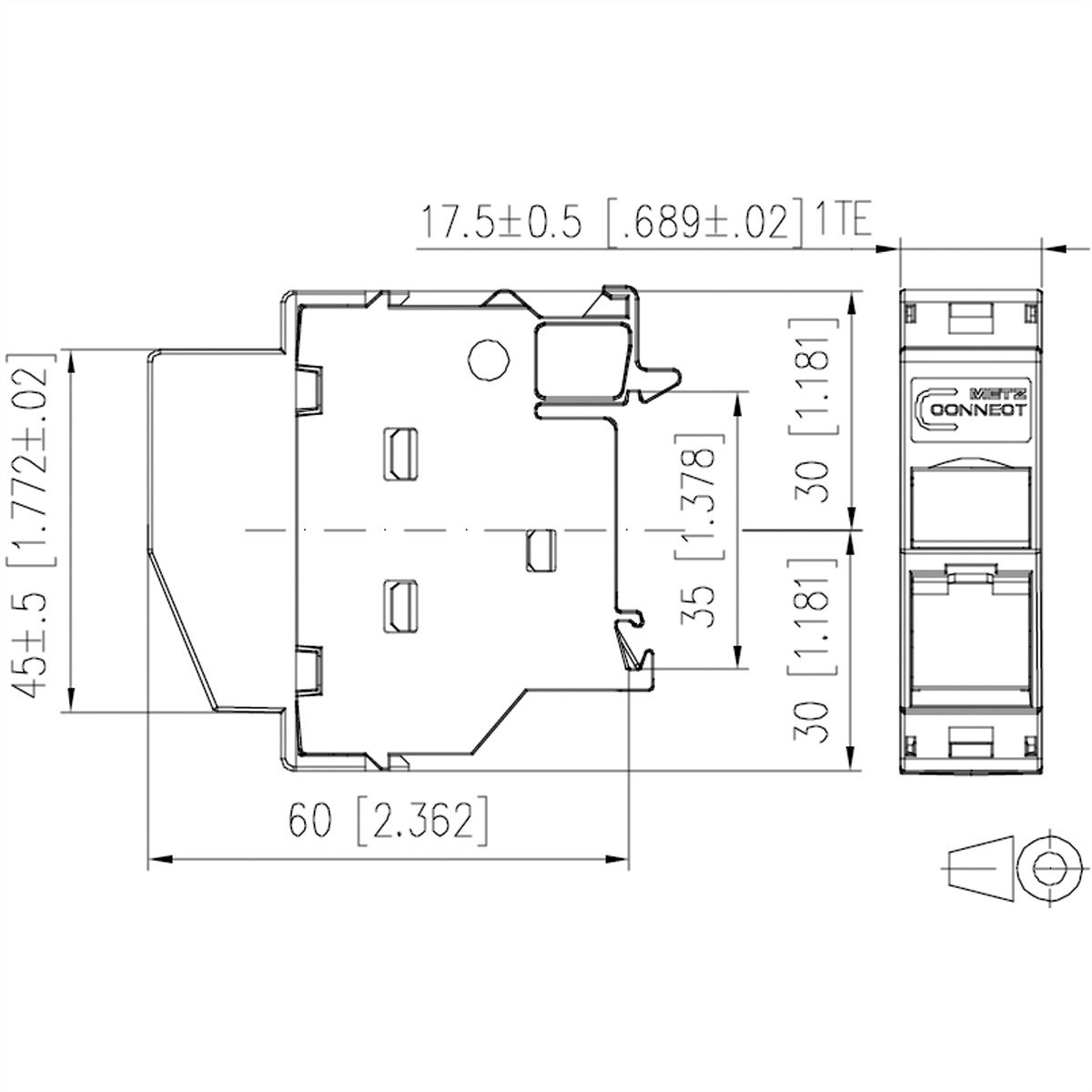 METZ CONNECT REGplus IP20 C6Amodul 270°M