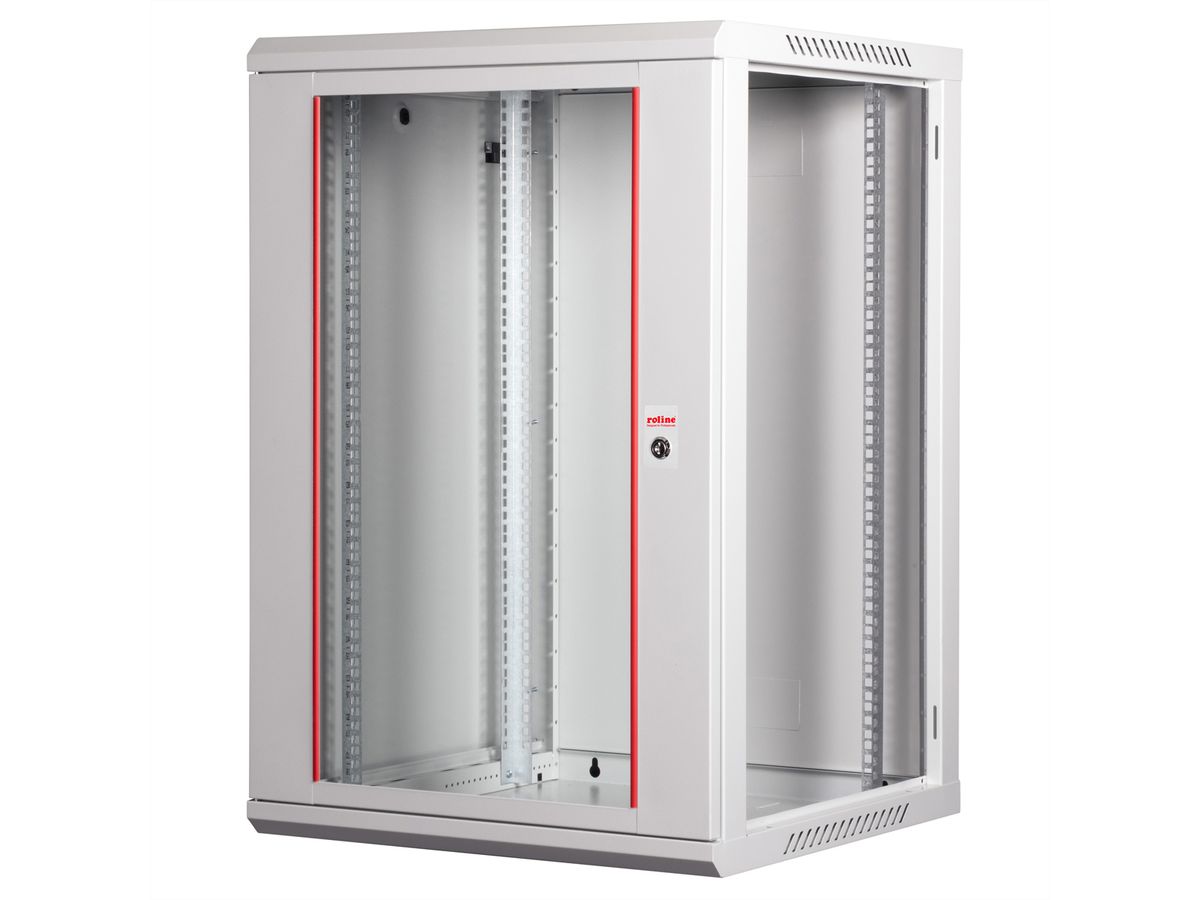 ROLINE 19-Zoll Wandgehäuse Basic Plus 18HE, 600x600 BxT grau
