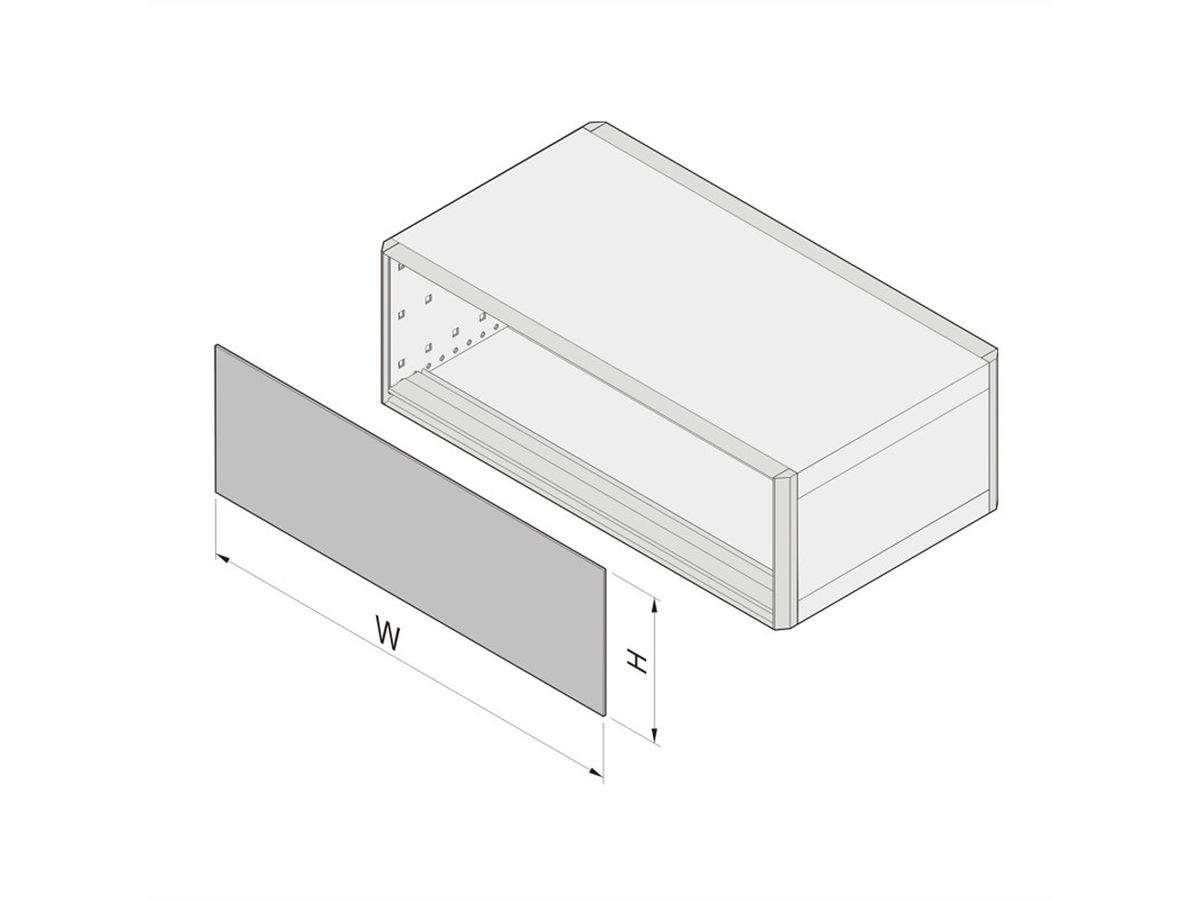 SCHROFF EMV-Frontplatte/ -Rückwand, gesteckt, geschirmt - U-FRONTPL.EMC 4HE 28TE