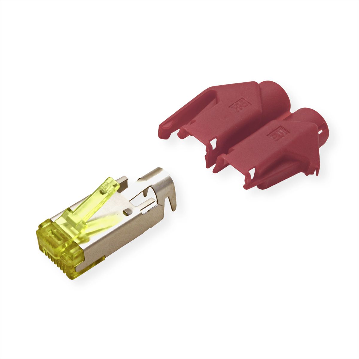 HiRose TM31 Stecker geschirmt, Tülle rot, 50 Stück